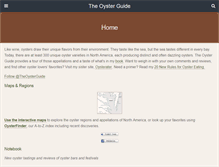 Tablet Screenshot of oysterguide.com